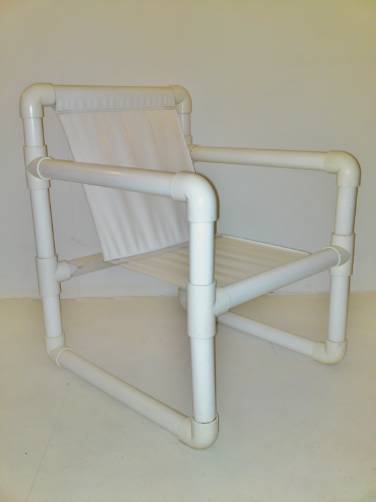 Pair of PVC pipe armchairs, 1970`s ca, English 